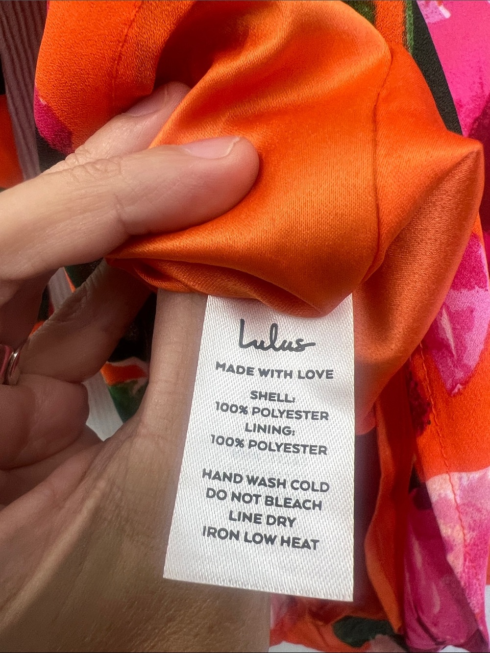 Lulus - Sweetest Song Orange Floral Backless Long Sleeve Romper Size Small - Picture 11 of 11